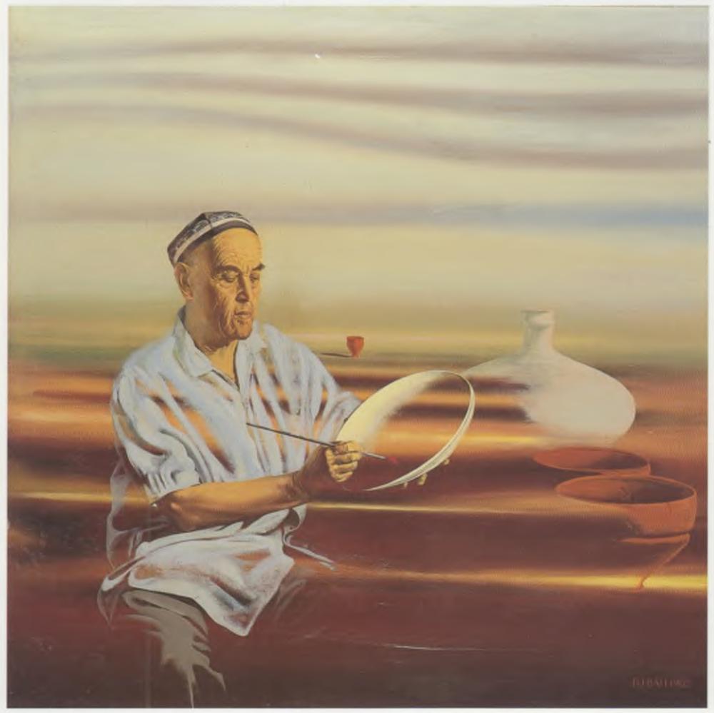 Portrait of Master-ceramist Mukhiddin Rakhimov - Bahodir Jalolov