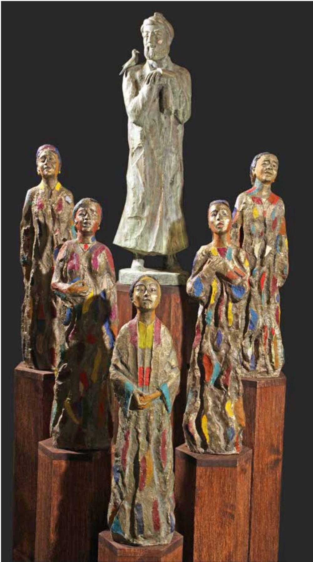Model of the Monument to A. Navoi with Singers - Damir Ruzibayev