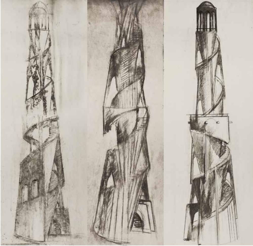 Three Nude Minarets - Damir Ruzibayev