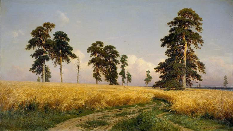 Иван Иванович Шишкин – Рожь, холст, масло, 1878 г.