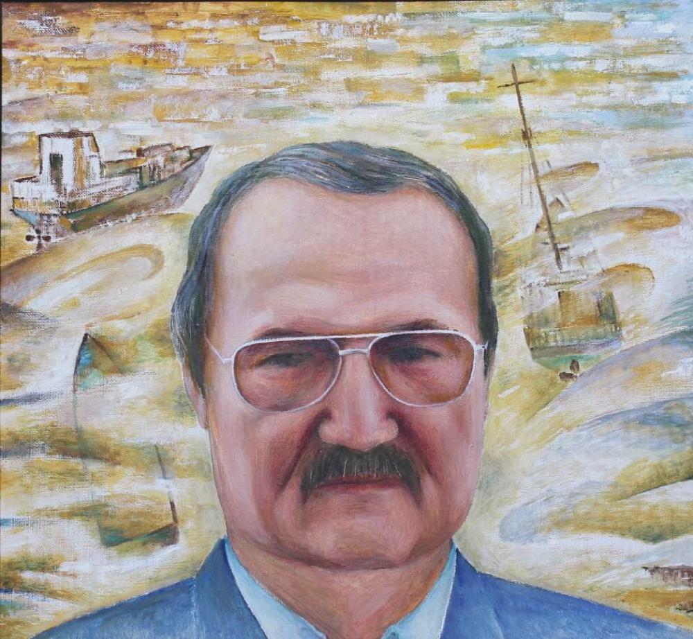 Portrait of People's Writer Urazboy Abdurakhmanov - Sodiq Rahmsnov